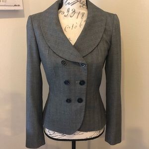 Antonio Melani grey double-breasted suit blazer